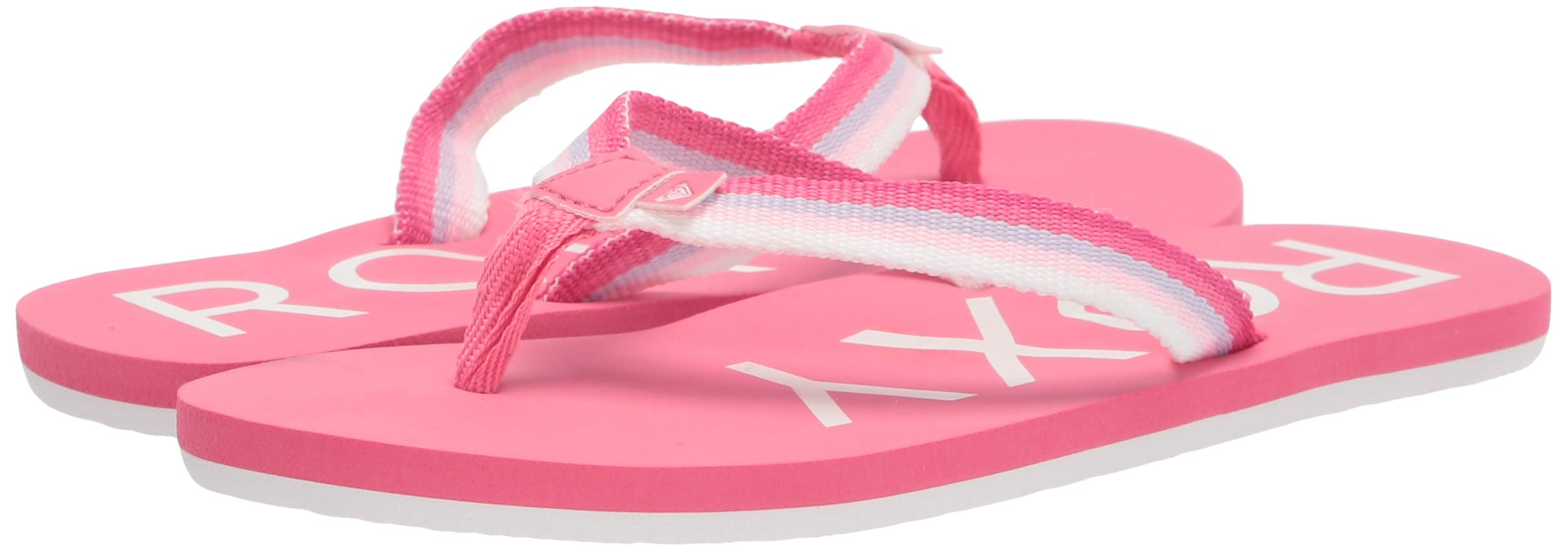 Roxy Girls Rg Colbee Flip Flop Sandal, Pink 211, 2 Little Kid