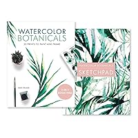 Watercolor Botanicals (2 Books in 1): 20 Prints to Paint and Frame Watercolor Botanicals (2 Books in 1): 20 Prints to Paint and Frame Paperback Kindle