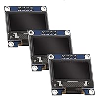 AZDelivery I2C 0.96-inch OLED Display - Compatible with Arduino SSD1306 & Raspberry Pi - Set of 3 - 128x64 Pixels IIC 3.3V 5V White Character Screen Module