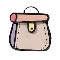 Cute Cartoon Chain Cake Bag Two-Dimensional Canvas Bag Shoulder Bag Handbag Shoulder Bag for Daughters Girlfriends Shoulder Bags