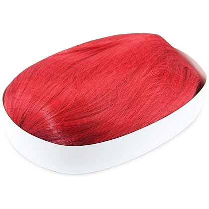 EmaxDesign Wigs 28 inch Wavy Curly Cosplay Wig With Wig Cap and Comb (Red)