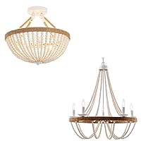 Boho Ceiling Light and French Courntry Chandelier