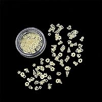 3 Style Gold Glitter Nail Art Metal 3D Mix Frame Decoration Jewelry Filling UV Resin Epoxy Mold Making Filling for DIY Jewelry (Christmas)