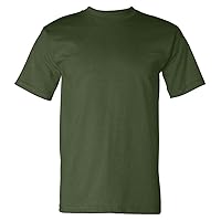 Bayside Men's American Made Cotton Basic T-Shirt, Army Green, XX-Large