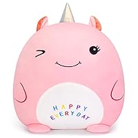 16’’ Unicorn Plush Toy, Unicorn Plush Stuffed Animal Pillow, Cute Plushies Pillow for Girls, Soft Plush Toy, Cartoon Hugging Pillow,Sleeping Pillow, Plush Gifts for Girls, Pink