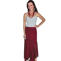 Scully Women's Diagonal Embroidered Long Skirt