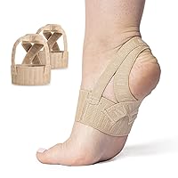 Tuli's X Brace Plus, Arch Support Brace and Compression with Added Strap for Sever's Disease, Plantar Fasciitis, and Heel Pain, 1 Pair, X-Small