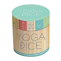 Chronicle Books Yoga Dice: 7 Wooden Dice, Thousands of Possible Combinations! (Meditation Gifts, Workout Dice, Yoga for Beginners, Dice Games, Yoga Gifts for Women)