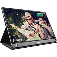 ASUS ZenScreen Touch MB16AMT 15.6-Inch LCD Monitor, Dark Gray