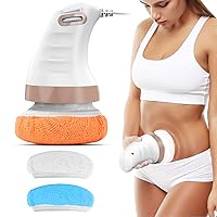 Cellulite Massager Body Sculpting Machine Electric Handheld Body Massager for Belly Waist Butt Arms Legs, Gift for Friends and Family (3 * Plush Massage Cover)