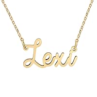 Personalized Name Necklace 18K Gold Plated Stainless Steel pendant Jewelry Birthday Gift for Girls