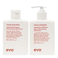 Ritual Salvation Repairing Hair Shampoo & Conditioner - Gently Cleanses, Treats Damaged & Brittle Hair - 300ml / 10.1fl.oz