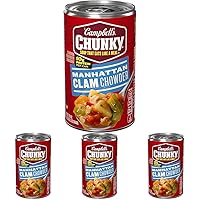 Campbell's Chunky Soup, Manhattan Clam Chowder, 18.8 oz Can (Pack of 4)