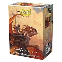 Dragon Shield Sleeves – Limited Edition Matte Dual Art: The Adameer 100 CT - Card Sleeves - Smooth & Tough - Compatible with Pokémon, Magic The Gathering Cards & Digimon MTG TCG OCG & Hockey Cards