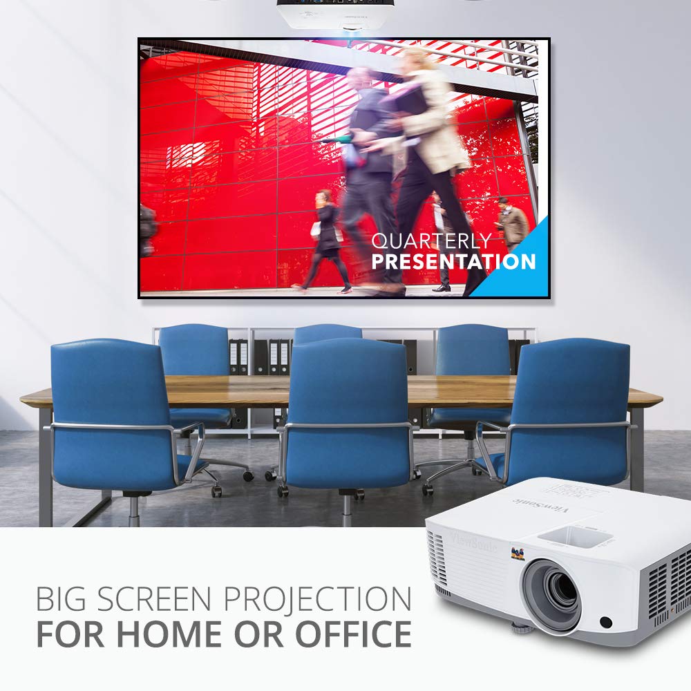 ViewSonic PG707W 4000 Lumens WXGA Networkable DLP Projector with HDMI 1.3x Optical Zoom and Low Input Lag for Home and Corporate Settings