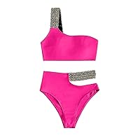 Maternity Bikini Set Girls Swimsuit Size 6-7 Tankini Neon Bathing Suits for Women Sexy