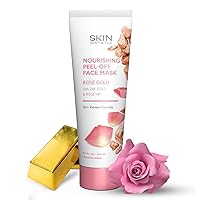 Rose Gold Peel Off Face Mask - Unclogs Pores & Removes Excess Oil, Dirt & Blackheads, Skin Tghtening Peel Off Mask - Cruelty Free Korean Skin Care For All Skin Types - 6.7 Fl. oz.