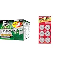 Hot Shot Fogger with Odor Neutralizer, Kills Roaches, Ants, Spiders & Fleas, Controls Heavy Infestations, 3 Count, 2 Ounce Pack of 2 & Summit...Responsible Solutions 110-12 Mosquito Dunks, 6-Pack