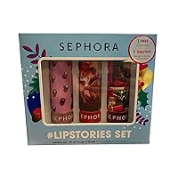SEPHORA Collection #Lipstories Holiday Gift Set:: Deck the Halls, Light My Fire, and 'Tis the Season