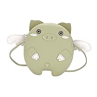 DIY Shoulder Bag Making Materials Crossbody Bag Making Sewing Complete Set for Women Gift Animal Shape Cute Purse Making Kit, Green