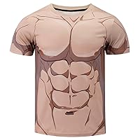 Fanient Unisex Fashion 3D Print T-Shirts Funny Graphics Pattern Crewneck Short Sleeve Tees for Mens Womens