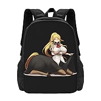 Anime Monster Musume Backpack Unisex Large Capacity Knapsack Casual Travel Daypack Adjustable Bags