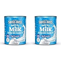 Swiss Miss Nonfat Dry Milk With Vitamins A and D, Makes Over 3 Gallons, 45.43 oz.(Pack of 2)