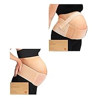 KeaBabies 2-in-1 Pregnancy Belly Support Band and Maternity Belly Band for Pregnancy - Maternity Belly Bands for Pregnant Women, Pregnancy Belt, Belly Support - Soft & Breathable Pregnancy Belt