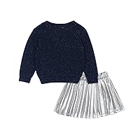 Splendid baby-girls Baby Girl Infant Glitter Lame Sweater Skirt SetBaby Girl Sweater Set