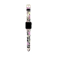 Ted Baker Black Leather Strap with Pattern for Apple Watch® (Model: BKS38S310B0)