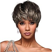 Kim Kimble Jada Short Layered Boycut Wig, Average Cap, MC119 23SS Sweet Cream