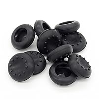 10 x Analog Controller Thumb Stick Grips Thumbsticks Joystick Cap Cover for PS4 PS3 for Xbox 360 Xbox One (Black)