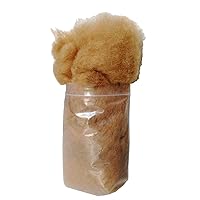 Super Clean Fine Camel Wool Fiber Filler Cloud for Stuffing, Needle Felting, Spinning,Blending and Dryer Balls, Carded,Un-Dyed,Natural Brown, 19 Micron (1lb)
