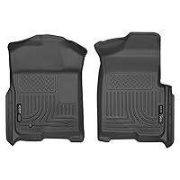 Husky Liners - Weatherbeater | Fits 2009 - 2014 Ford F - 150 SuperCrew, SuperCab, Standard Cab not equipped with a Manual Transfer Case Shifter - Front Liners - Black, 2 pc. | 18331