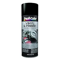 Dupli-Color HVP106 Vinyl and Fabric Coating Spray Paint - Flat Black - 11 oz Aerosol Can
