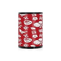 Small Ashtrays For Cigarettes Oriental Happy New Year Red Self Extinguishing Butt Bucket Small Ash Tray Car Cup Holder Patio Kitchen Home