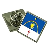 Pernambuco Flag Lapel Pin Badge 18mm Square Select Gifts Pouch
