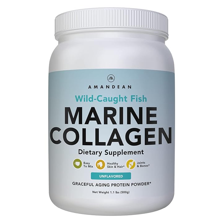 Mua Premium Anti-Aging Marine Collagen Powder  Oz | Wild-Caught  Hydrolyzed Fish Collagen Peptides | Type 1 & 3 Collagen Protein Supplement  | Amino Acids for Skin, Hair, Nails | Paleo Friendly,