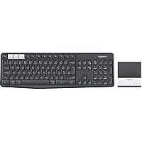 Logitech K375s Multi-Device Wireless Keyboard and Stand Combo (Renewed)