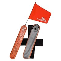 Personal Safety Boat Flag for Life Vest - Water Safety Device for Kids - Bright Orange Flag with Adjustable Pouch & Universal Straps - Essential for Boating, Swimming, & More