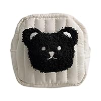 Plush Animal Small Storage Bag Convenient Baby Diaper Pouch Versatile Hand Bag Organiser Case for Travel Home and Office Diaper and Potty Training Supplies