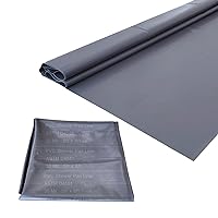 SINGFORM 30 mil Thickness 5' x 6' Shower Pan Liner | PVC Waterproofing Membrane Shower Pan & Base Sheet for Bathroom and Kitchen, Utra Durable, Grey