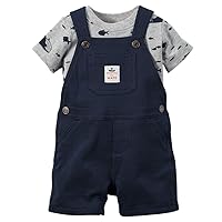 Carter's 2 Piece Shortall Set (Baby) - Sea Animals-3 Months