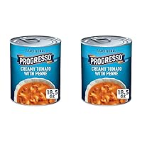 Progresso Traditional Creamy Tomato with Penne Soup 18.5 oz Pull-Top Can (Pack of 2)