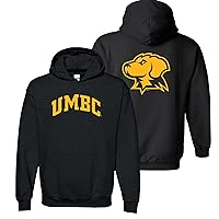 UGP Campus Apparel NCAA Front and Back Print, Team Color Hoodie, College, University