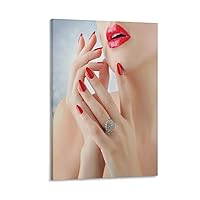 ESyem Posters Nail Care Poster Beauty Spa Decoration Poster Beauty Salon Poster Nail Salon (4) Canvas Art Poster And Wall Art Picture Print Modern Family Bedroom Decor 16x24inch(40x60cm) Frame-style