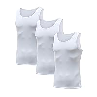 HIBETY Men's 3 or 5 Pack Sleeveless Compression Tank Top, Base Layer Cool Dry Compression Shirts Muscle Gym Tank Tops