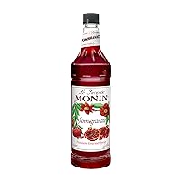 Pomegranate Syrup, Tart and Sweet, Great for Cocktails and Teas, Gluten-Free, Non-GMO (1 Liter)