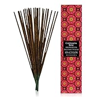 SPA CEYLON Cardamom Rose Aromaveda Incense Sticks | Luxurious Aromatherapy Scented Sticks | Hand-Rolled Home Fragrance