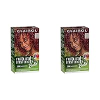 Natural Instincts Bold Permanent Hair Dye, R56 Achiote Auburn Hair Color, Pack of 2